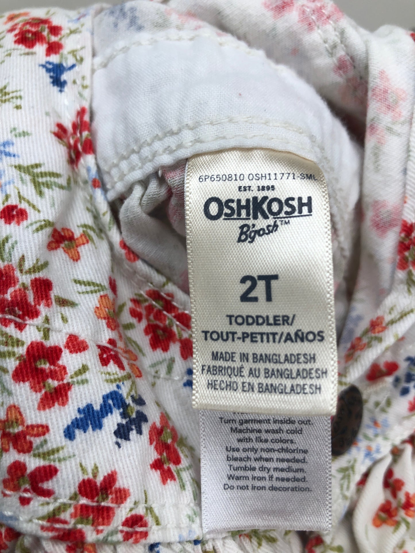 2T Osh Kosh B'Gosh white floral Dress