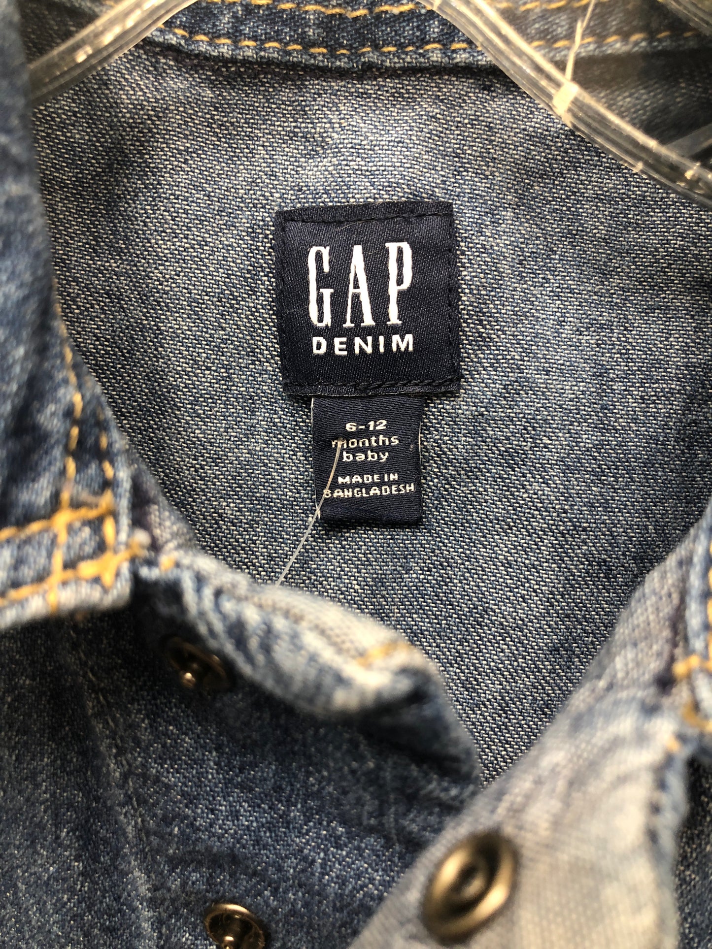 GAP Child Size 6 Months blue denim 1 PC Ensemble