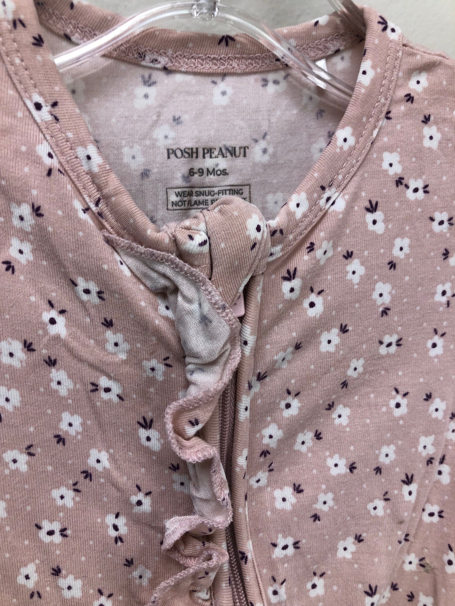 6-9m Posh Peanut pink floral Sleeper