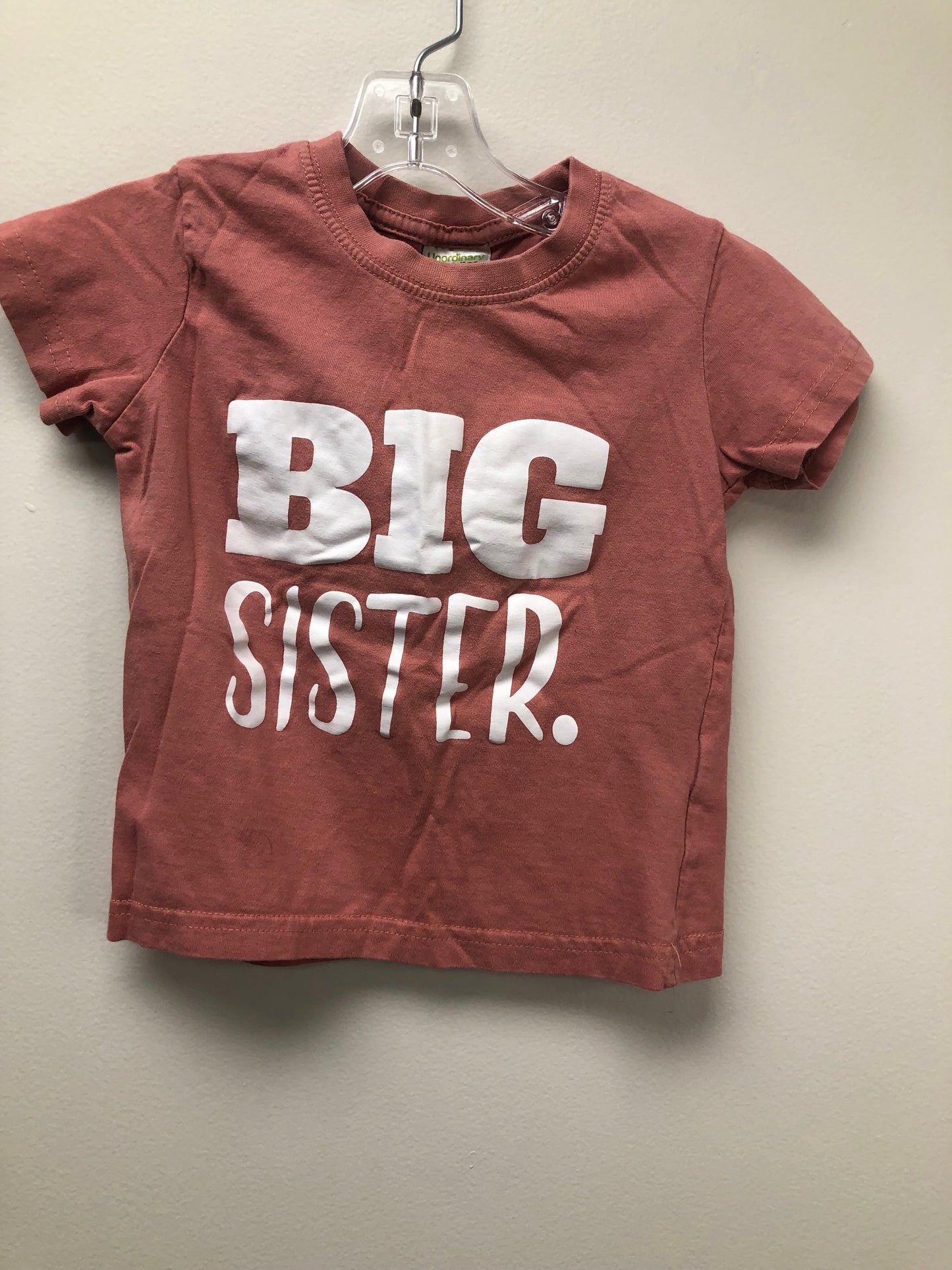 2T pink Big sister Shirt