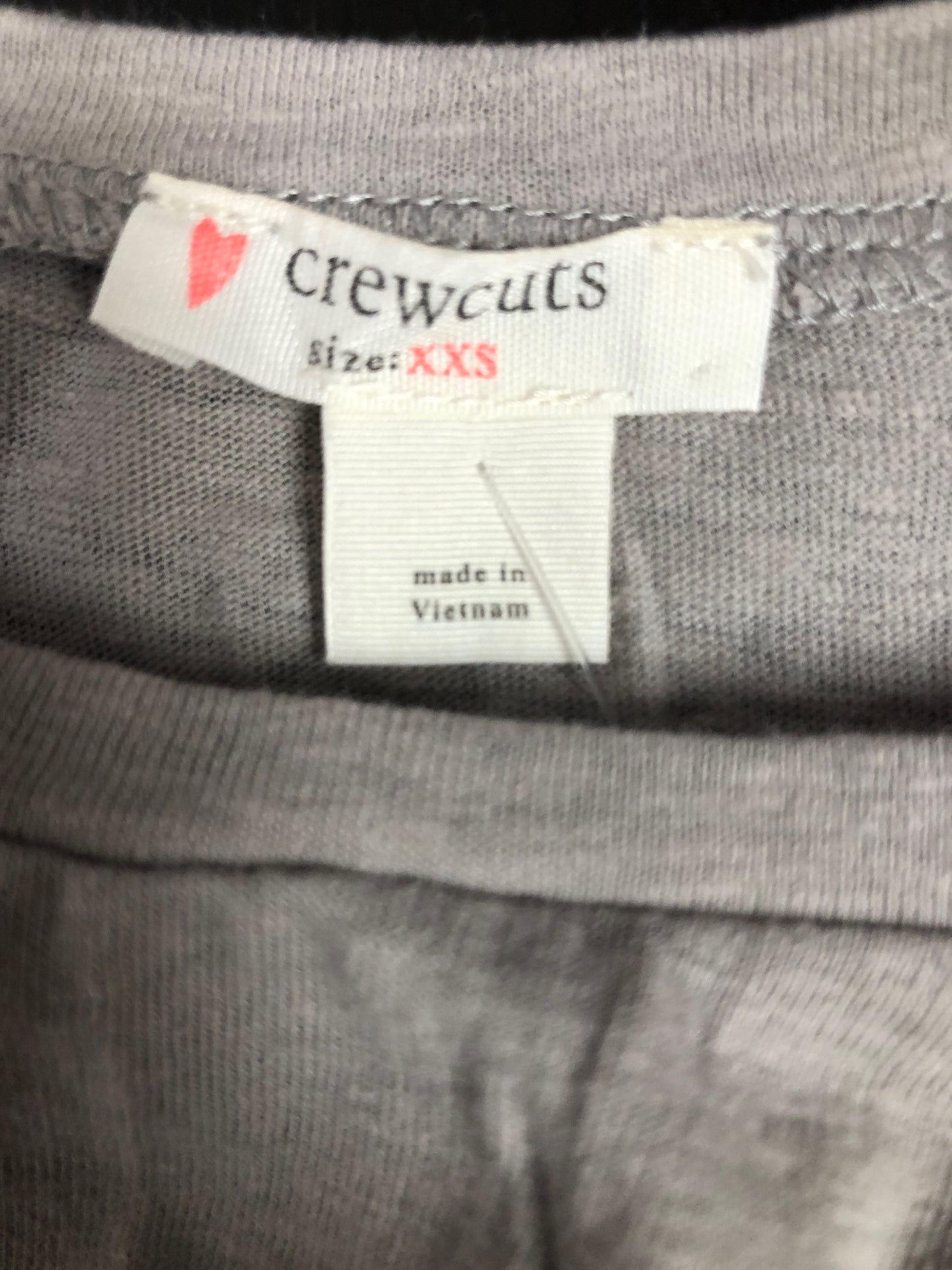 4 Crewcuts gray ruffle Shirt