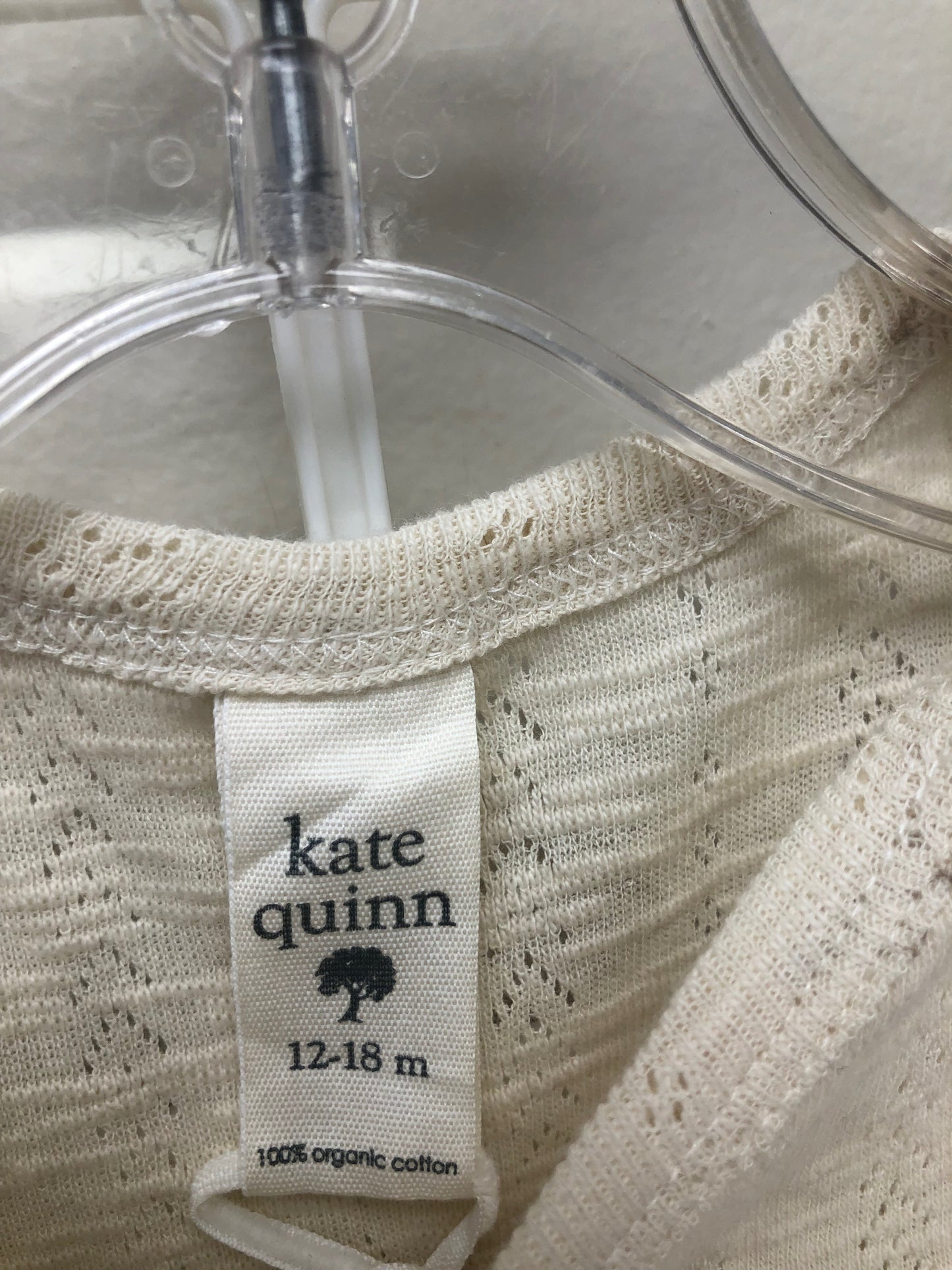 12-18 Months Kate Quinn cream pointelle Dress