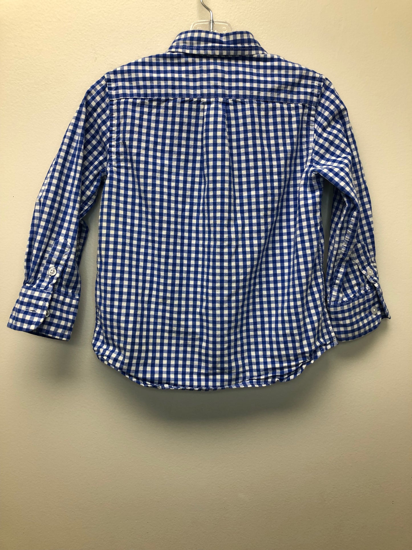 2 Crewcuts blue checkered Shirt