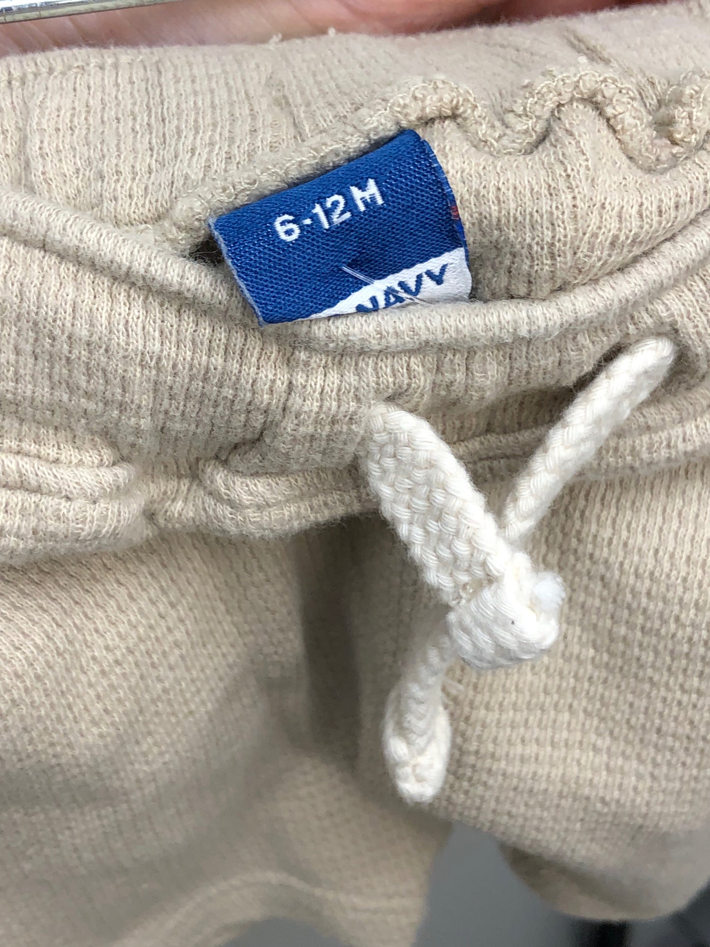 6-12m Old Navy tan thermal Shorts
