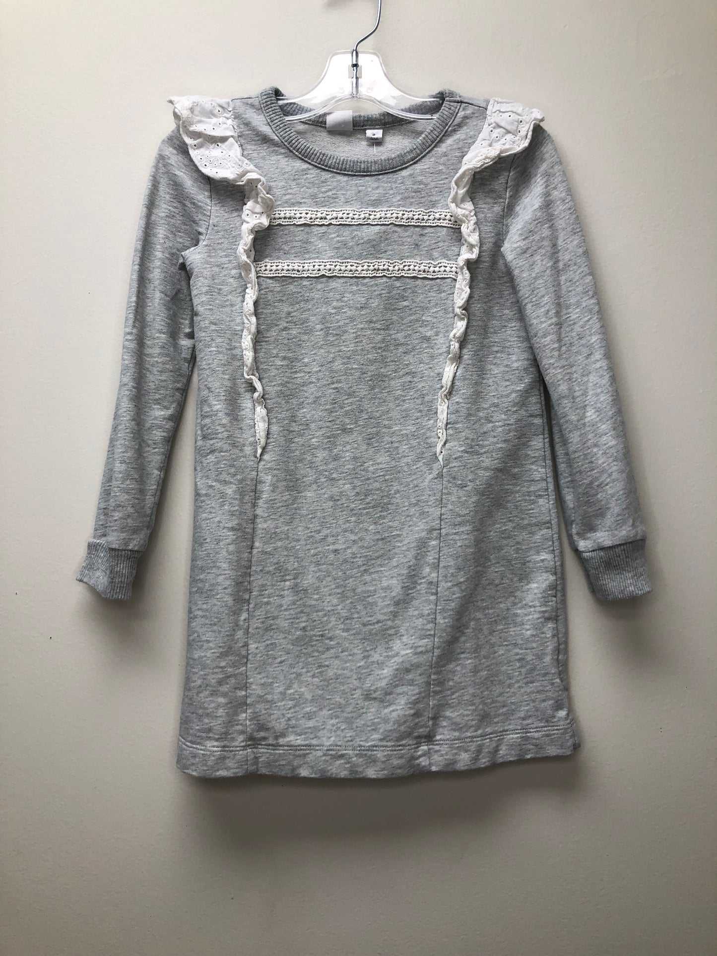 6 GAP gray eyelet Dress