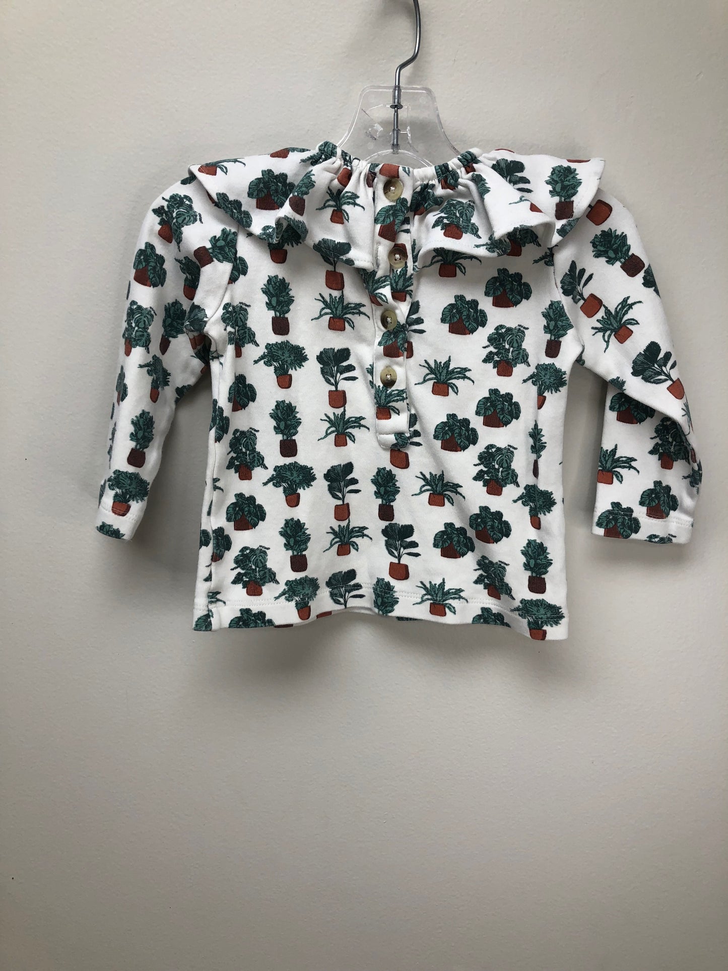 18-24 Months Kate Quinn white plants Shirt