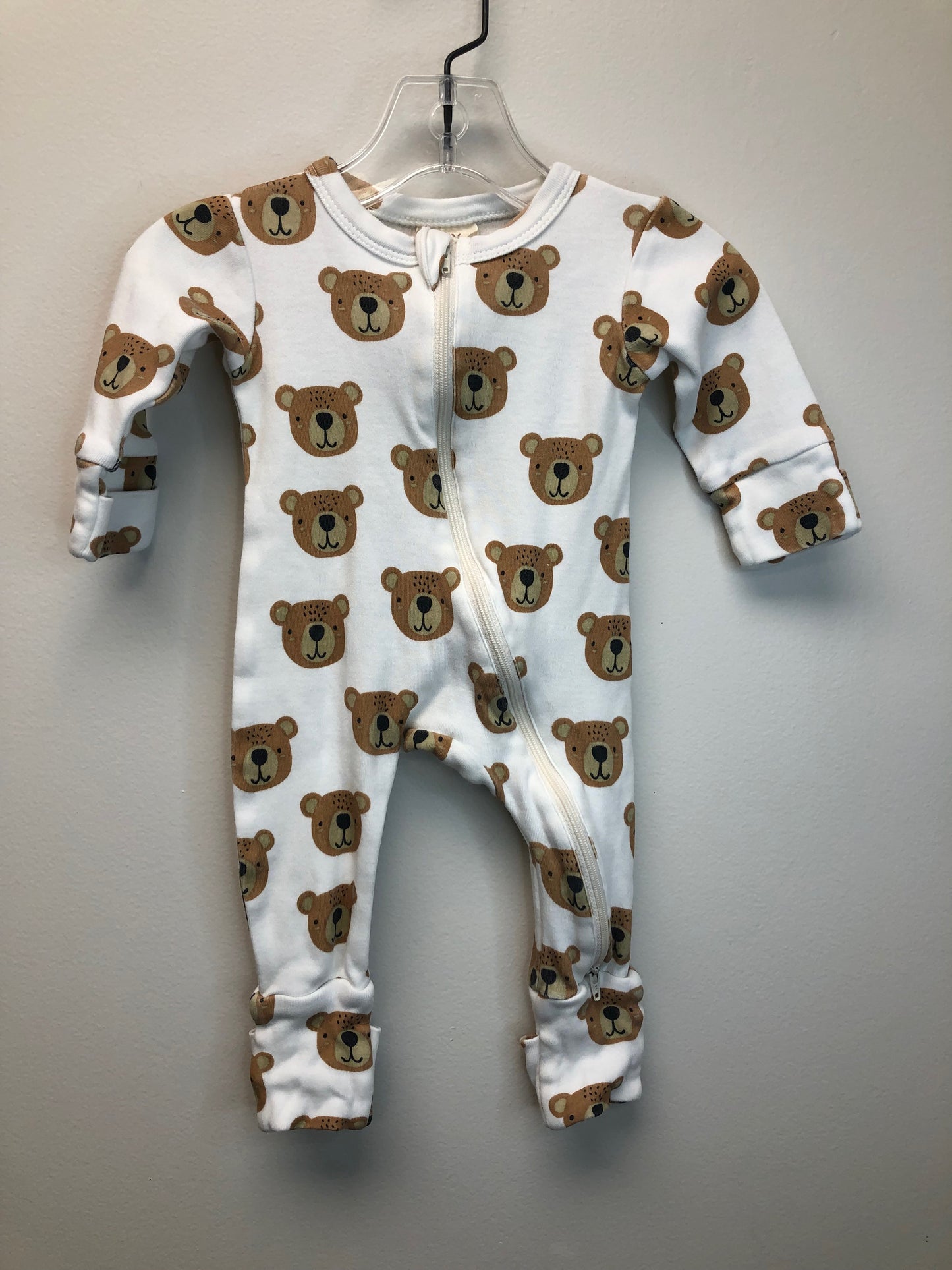 0-3m SIIX white Bears Sleeper