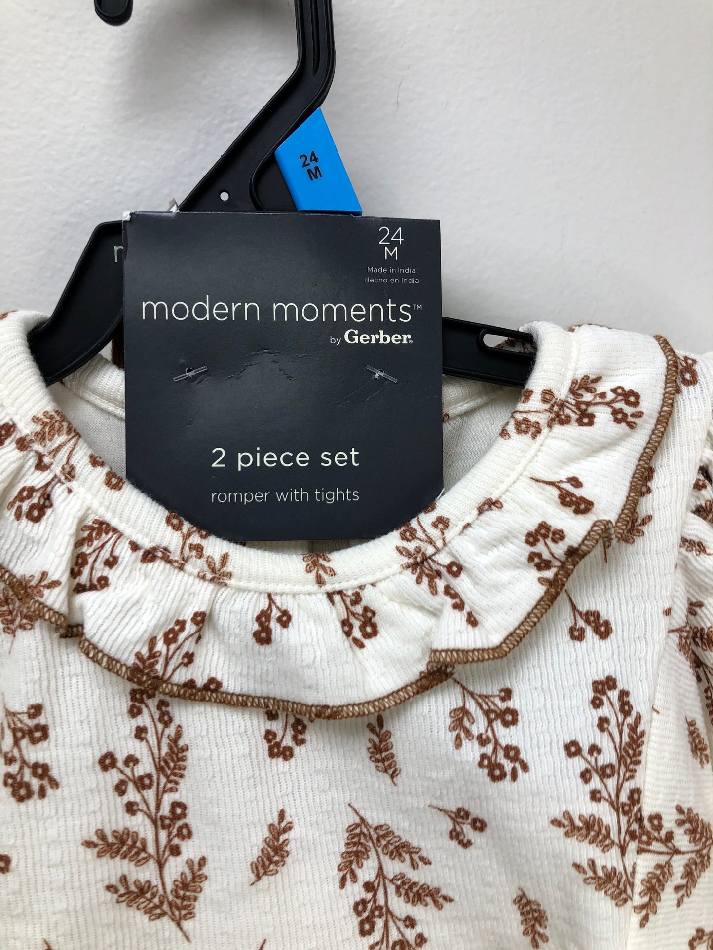 24m Modern Moments NEW cream floral Romper