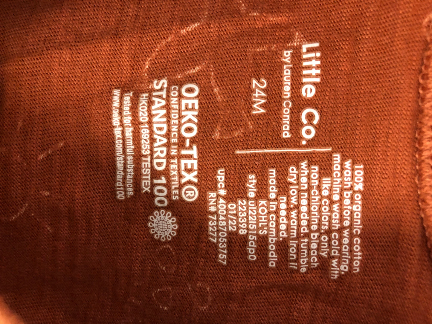 24M Little Co. rust Beach Romper