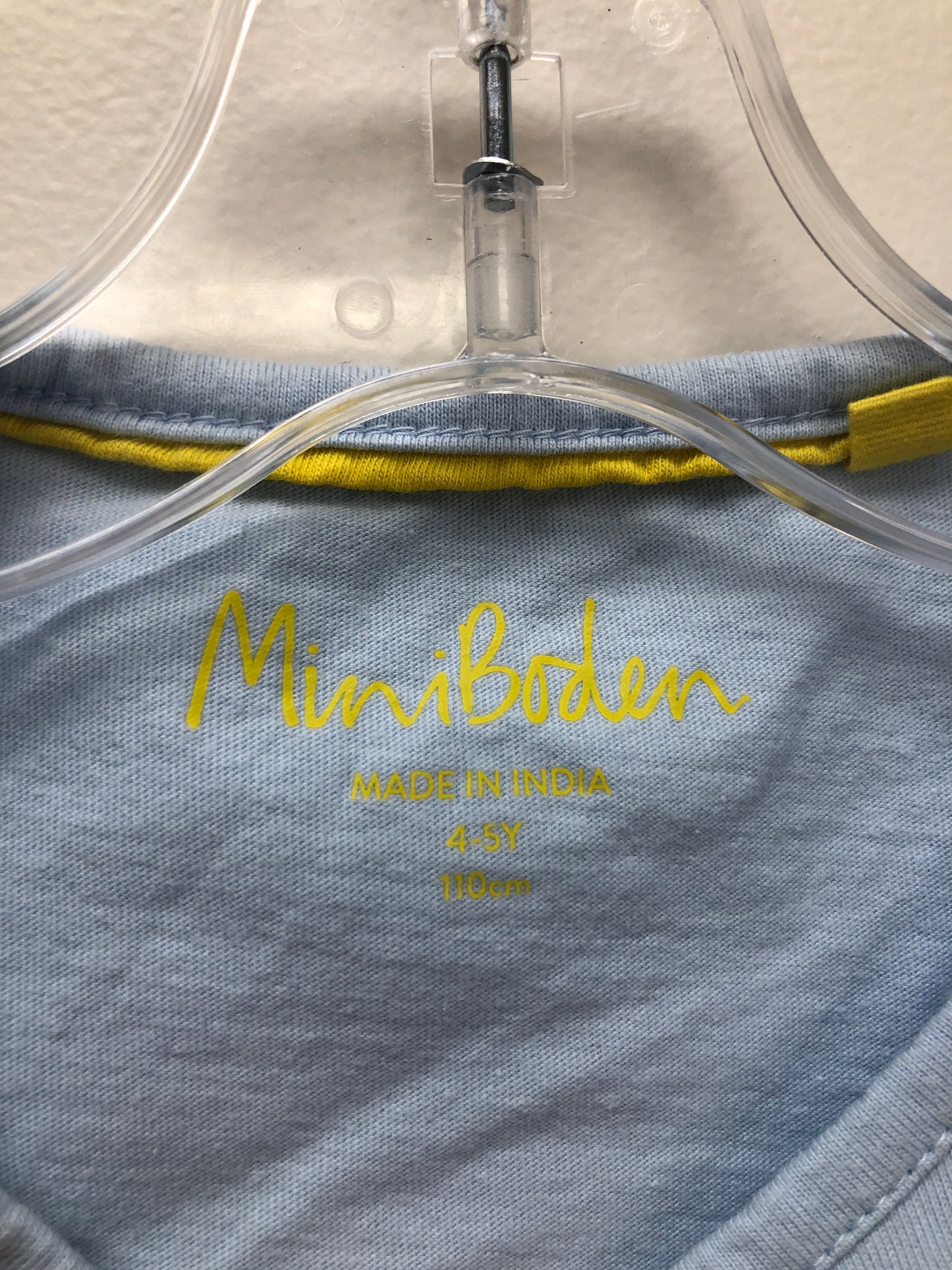4 Mini Boden light blue unicorn Shirt