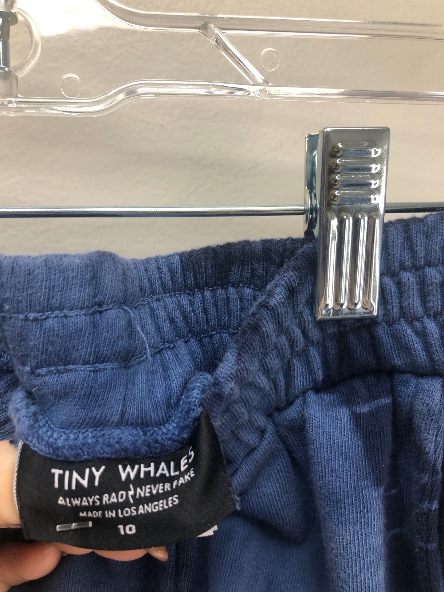 10 Tiny Whales blue tie dye Shorts