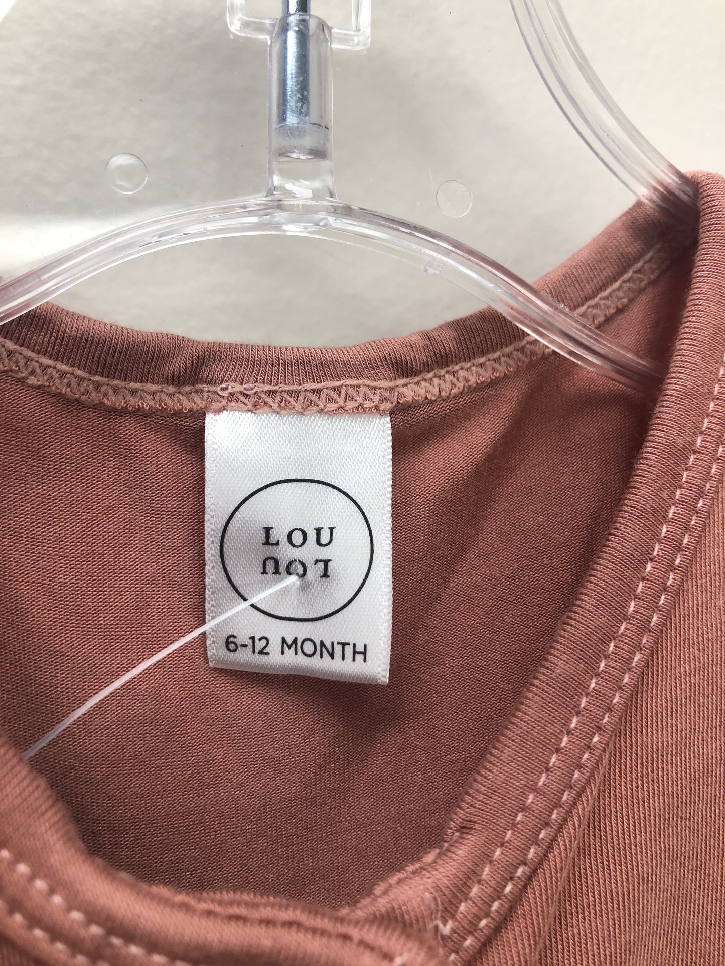 6-12 Months Lou Lou mauve Romper