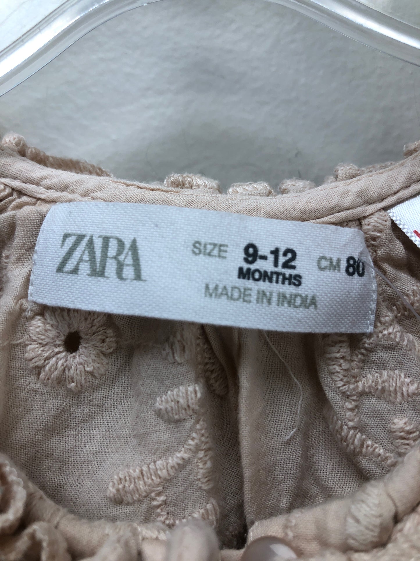 9m Zara pink embroidered Shirt