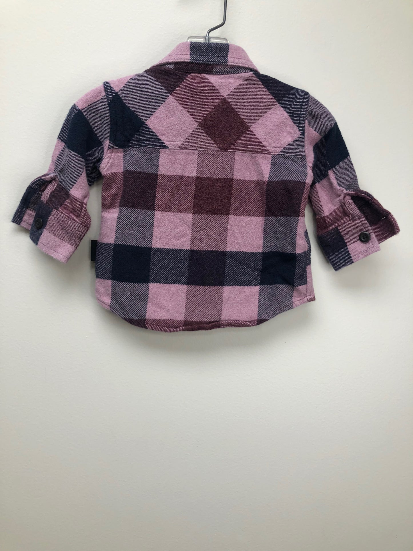 3-6m Patagonia purple checkered Shirt