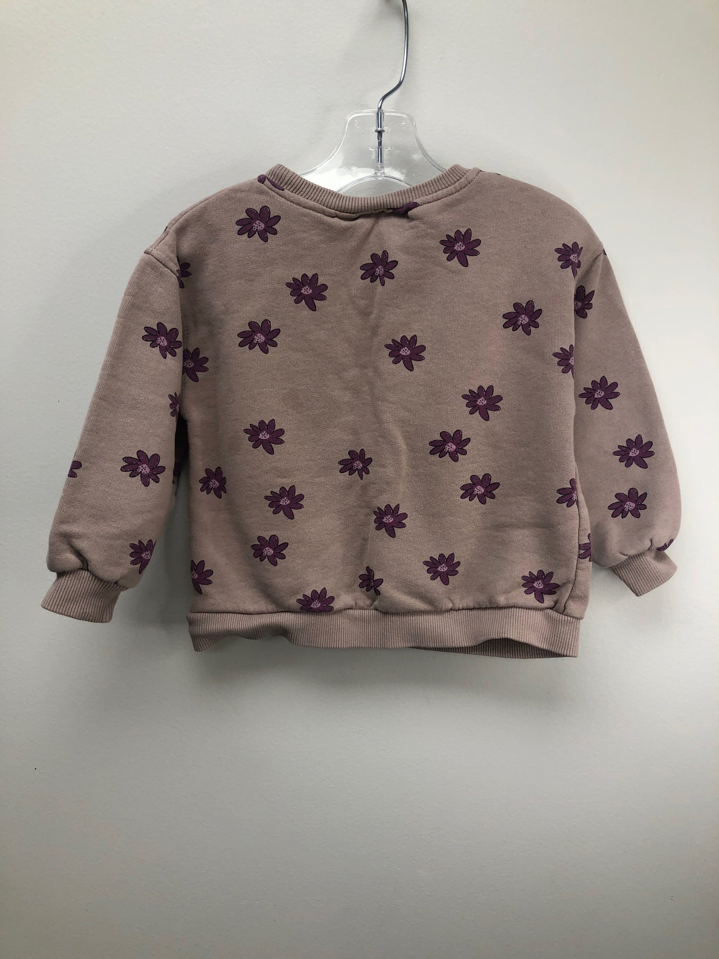 18-24m Zara purple floral Sweatshirt