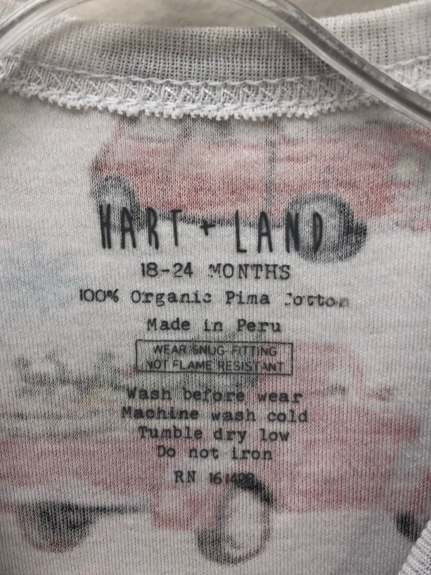 18-24m Hart + Land white Trucks Sleeper