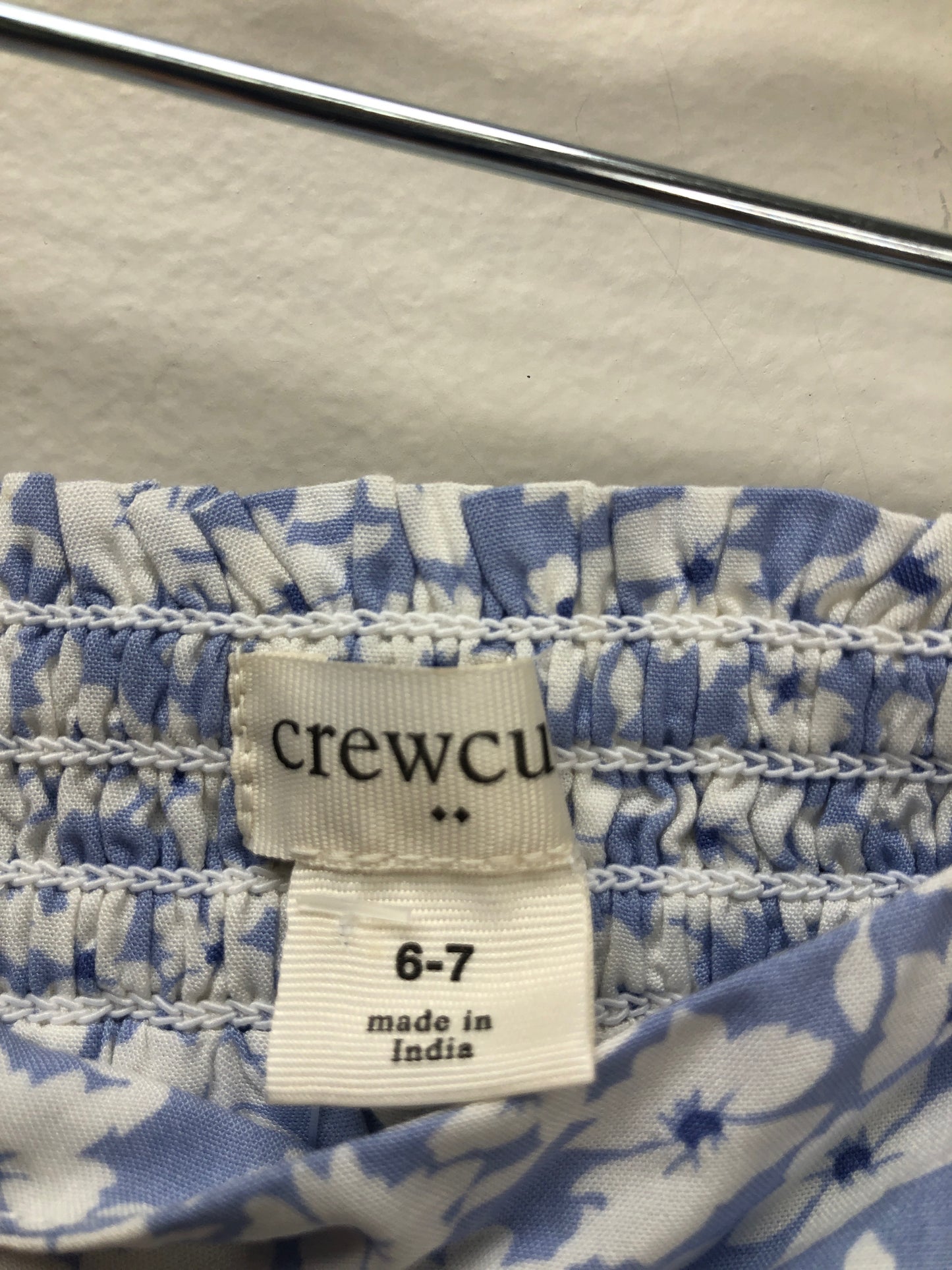 6/7 Crewcuts blue floral Skort