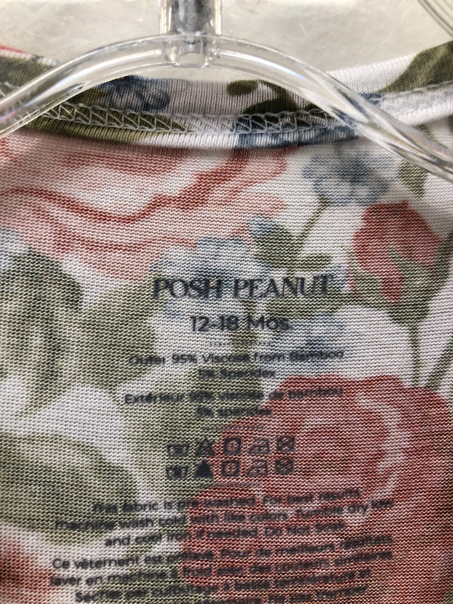12-18m Posh Peanut Multi-Color floral 1 PC Ensemble