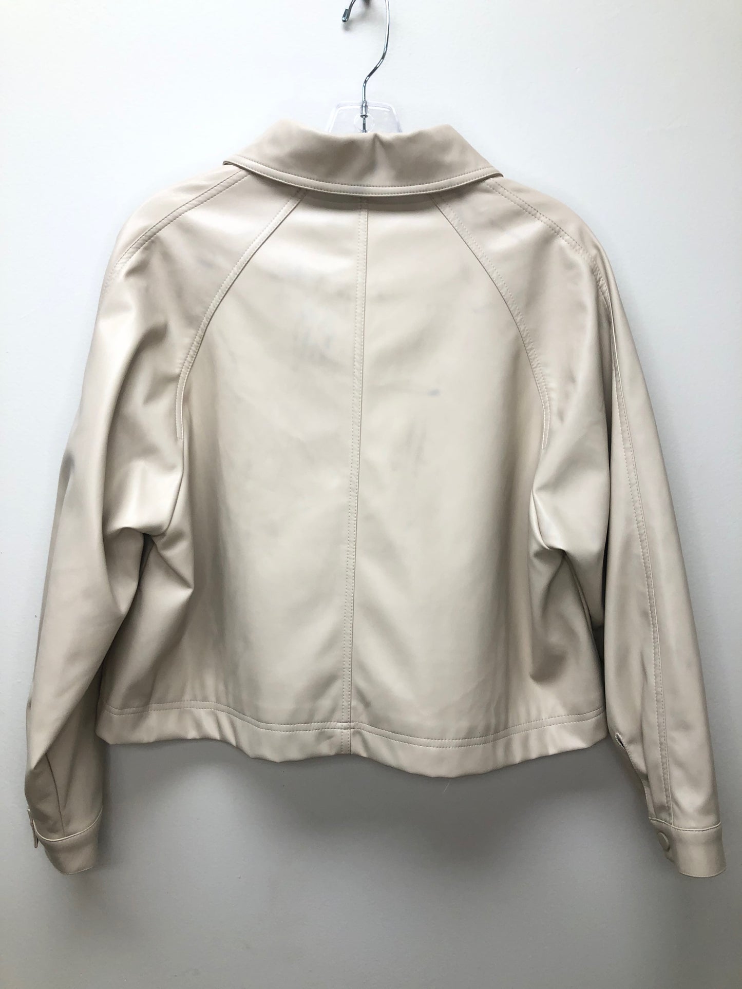 Small (4) Princess Polly tan pleather Jacket