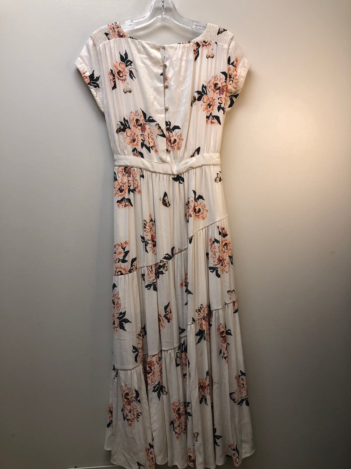 Small (6) Free People cream floral Dress
