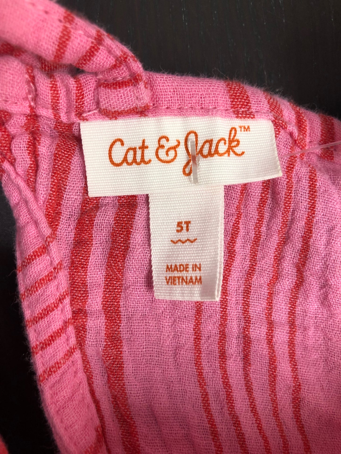 5 Cat & Jack pink stripe Dress