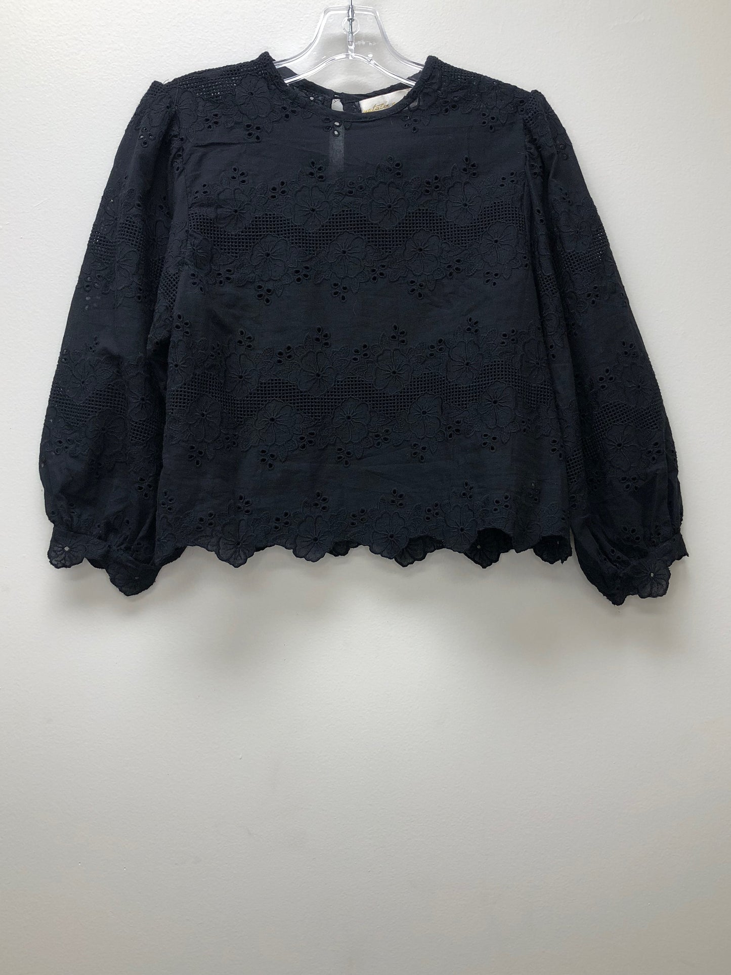 Small Natalie Martin black eyelet Shirt