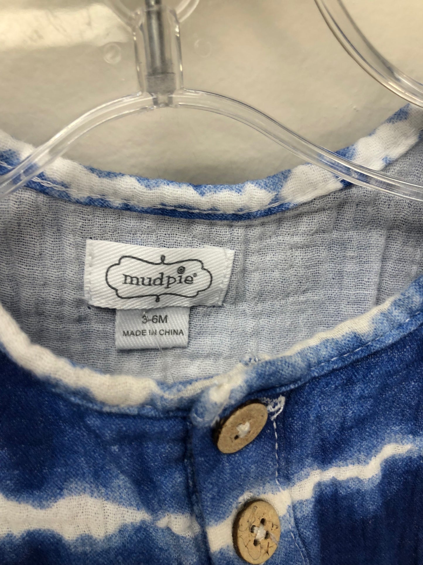 3-6m mudpie blue tie dye 1 PC Ensemble
