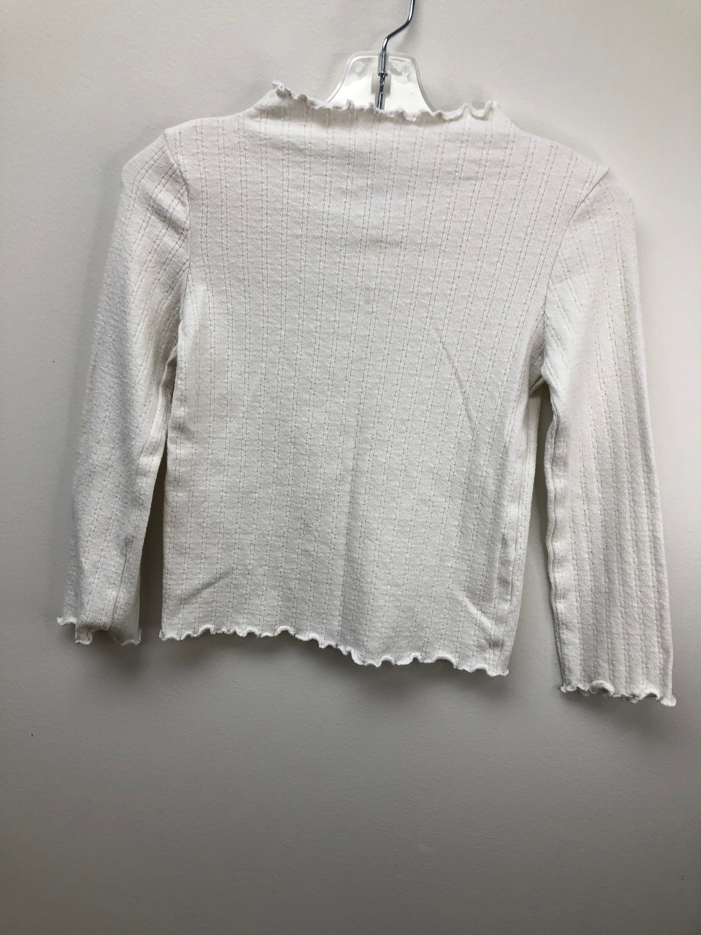 5T Little One Shop cream pointelle Shirt