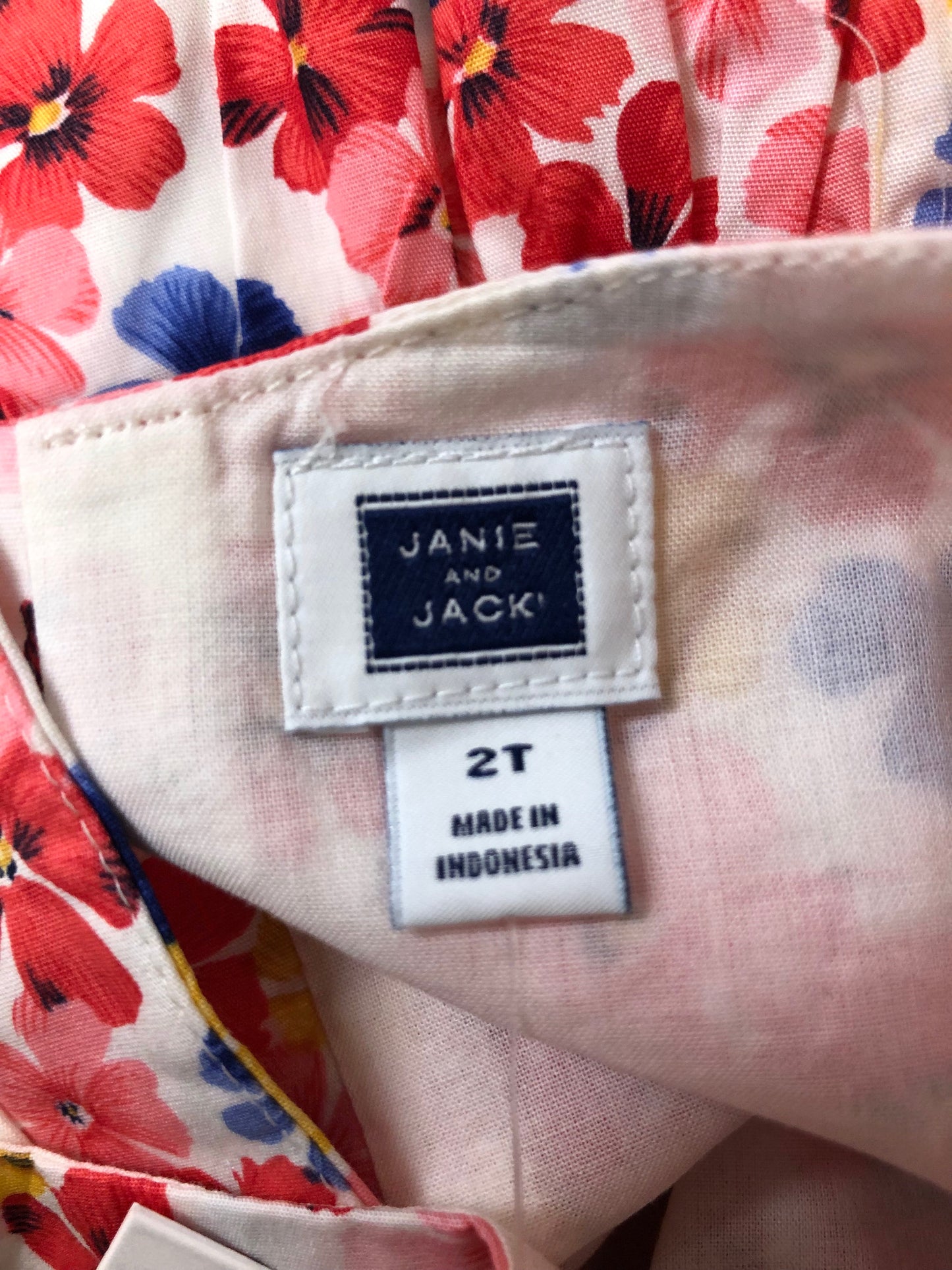 2T Janie and Jack Multi-Color floral Shirt