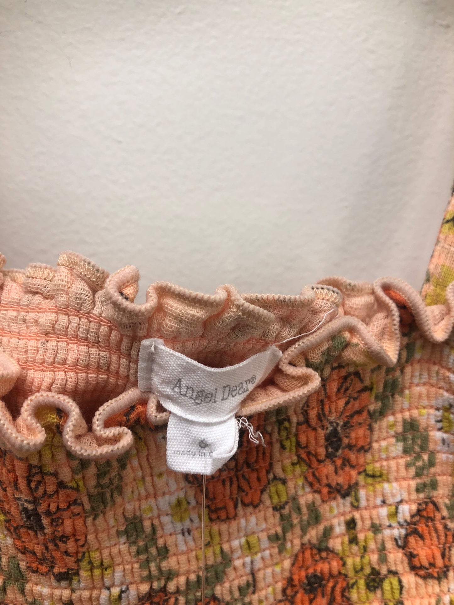 6 Angel Dear orange floral Dress