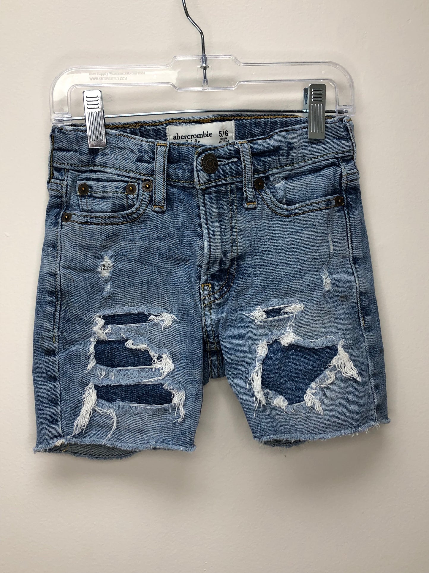 5/6 Abercrombie denim distressed Shorts