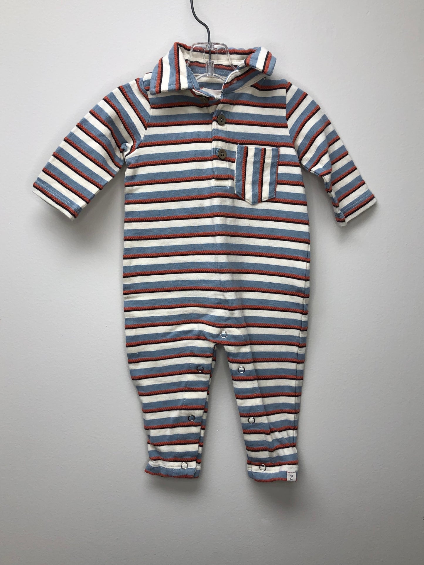 0-3m Me & Henry blue stripe 1 PC Ensemble