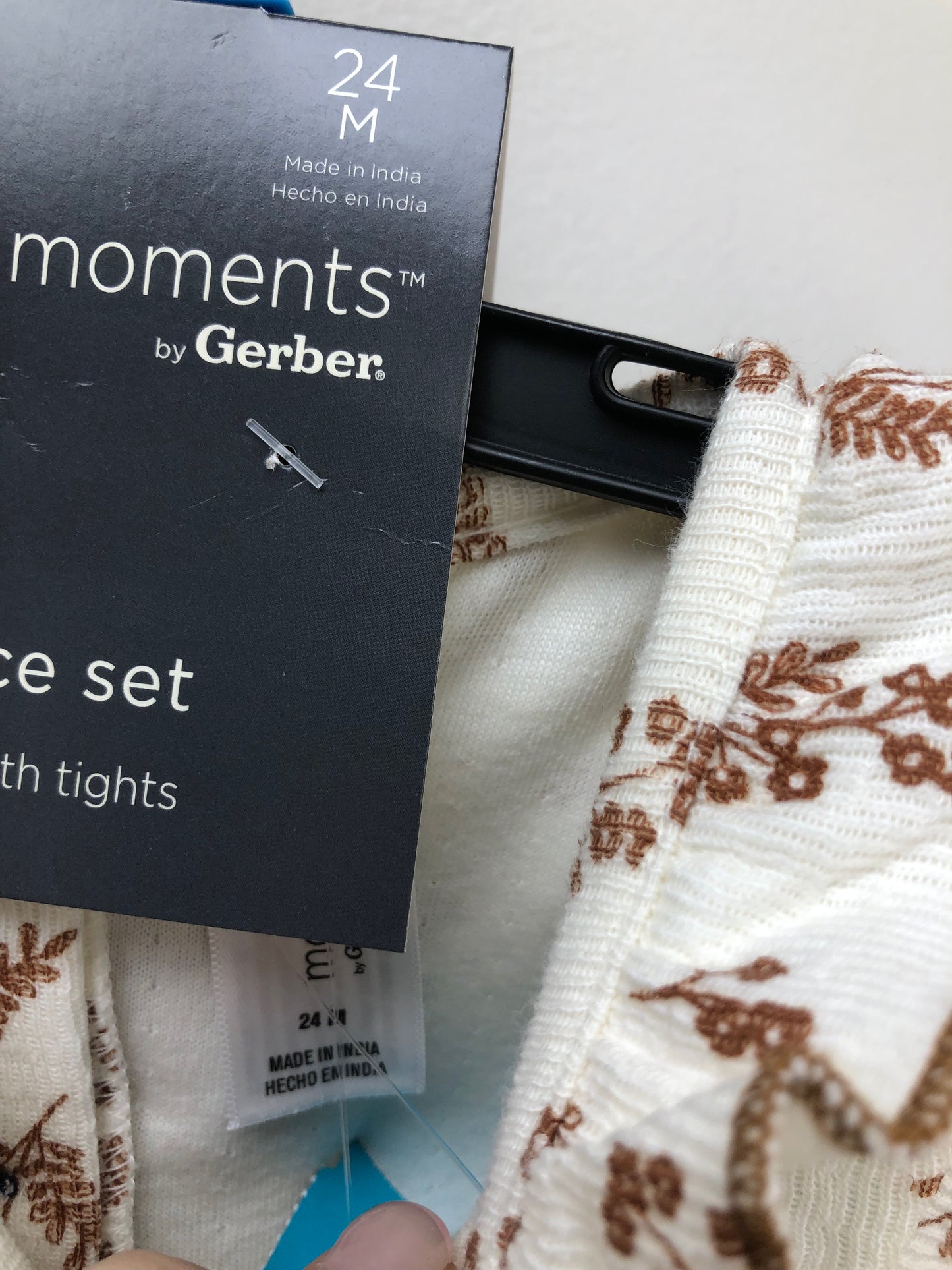 24m Modern Moments NEW cream floral Romper