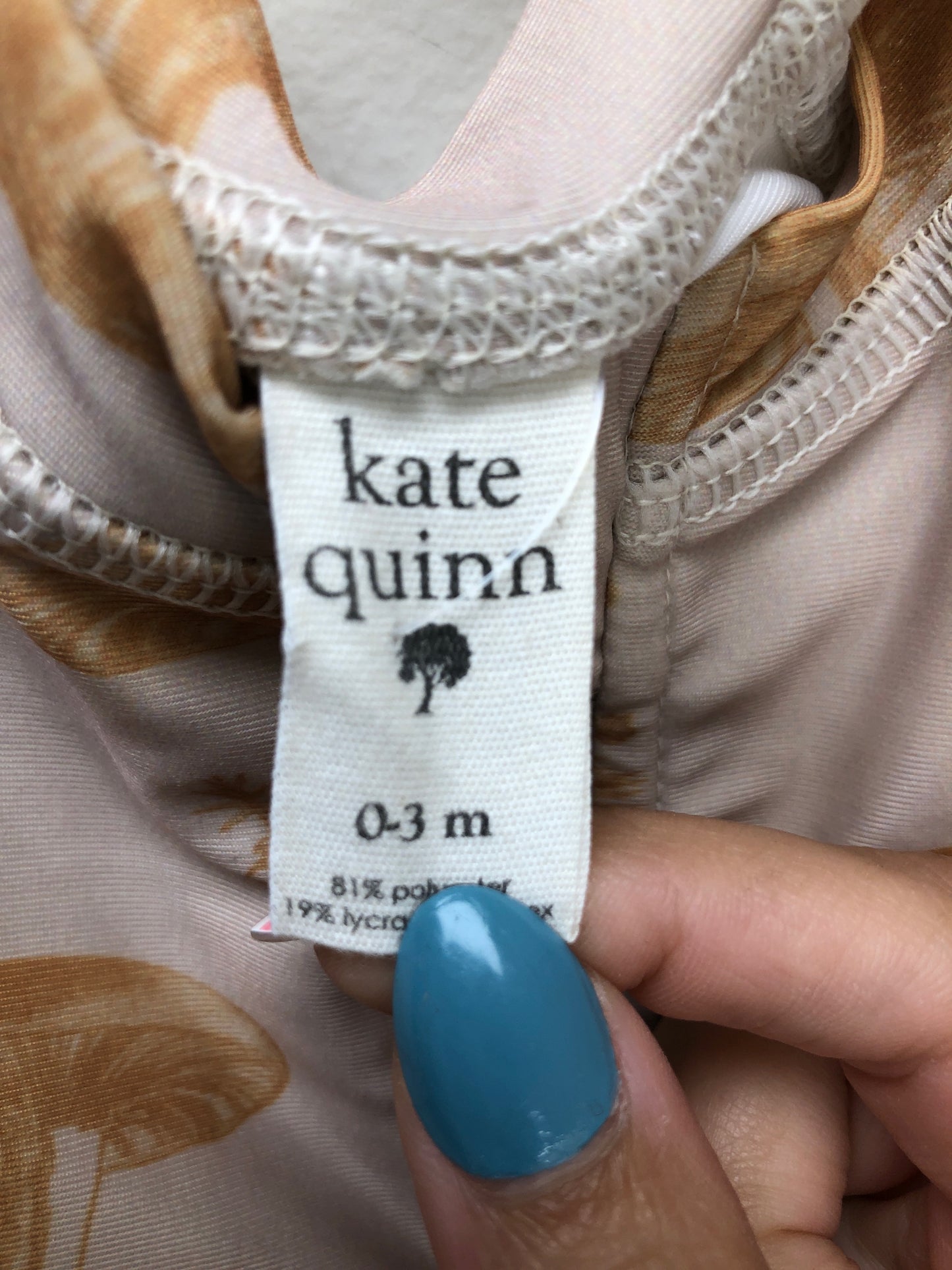 Newborn Kate Quinn beige mushrooms Swimwear