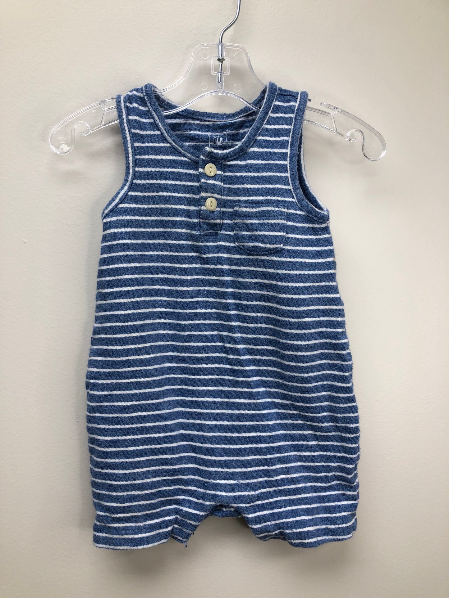 3-6M GAP blue stripe 1 PC Ensemble