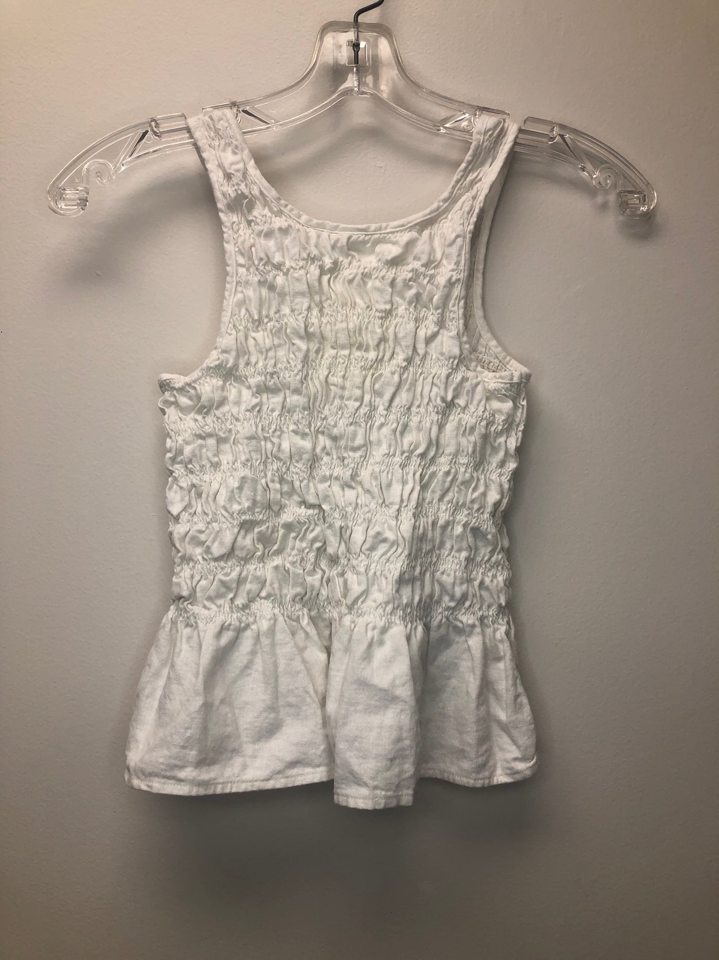 14 GAP white smocked Shirt