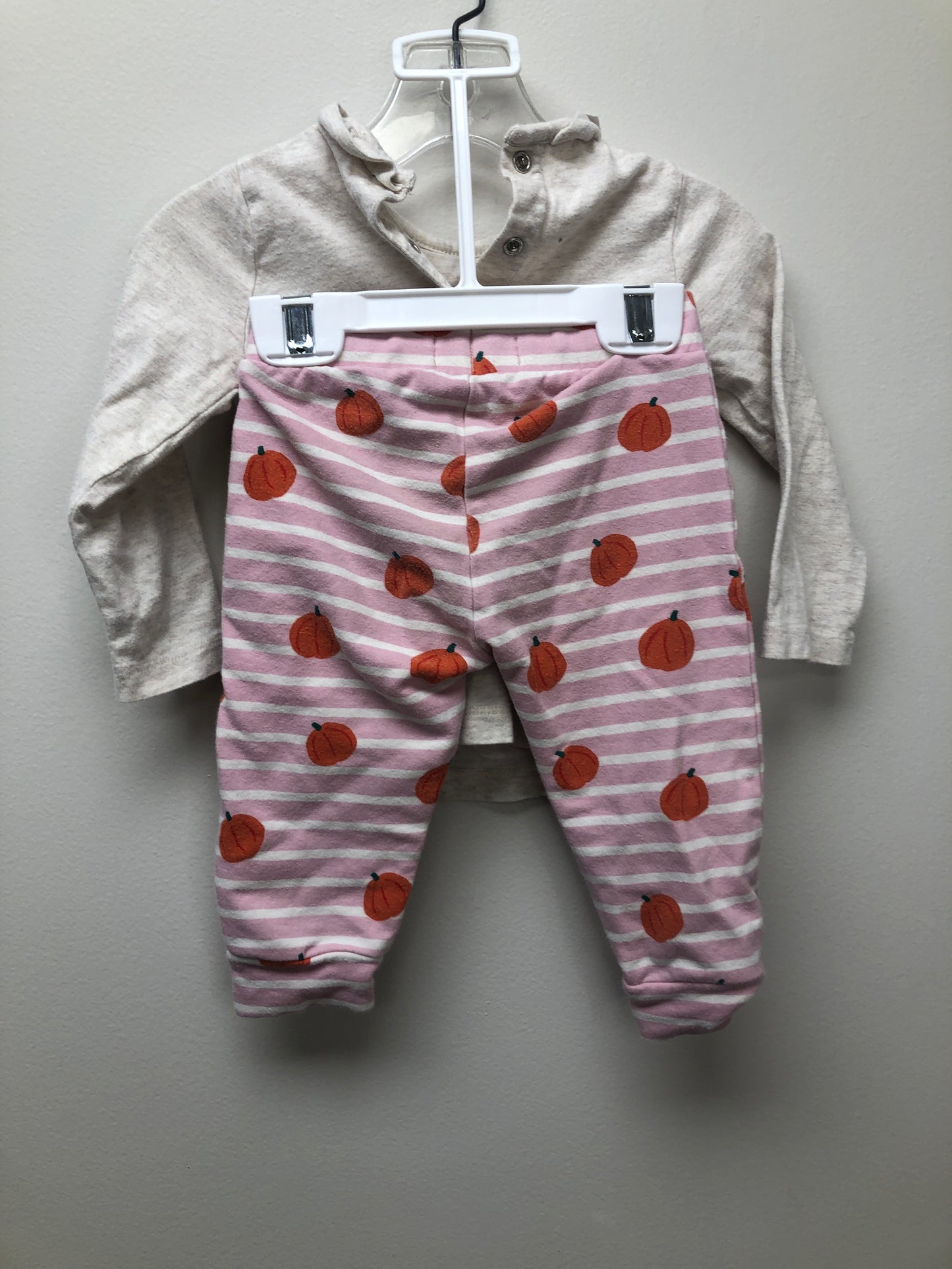 6 months Mini Boden white bunny 2 PC Ensembles