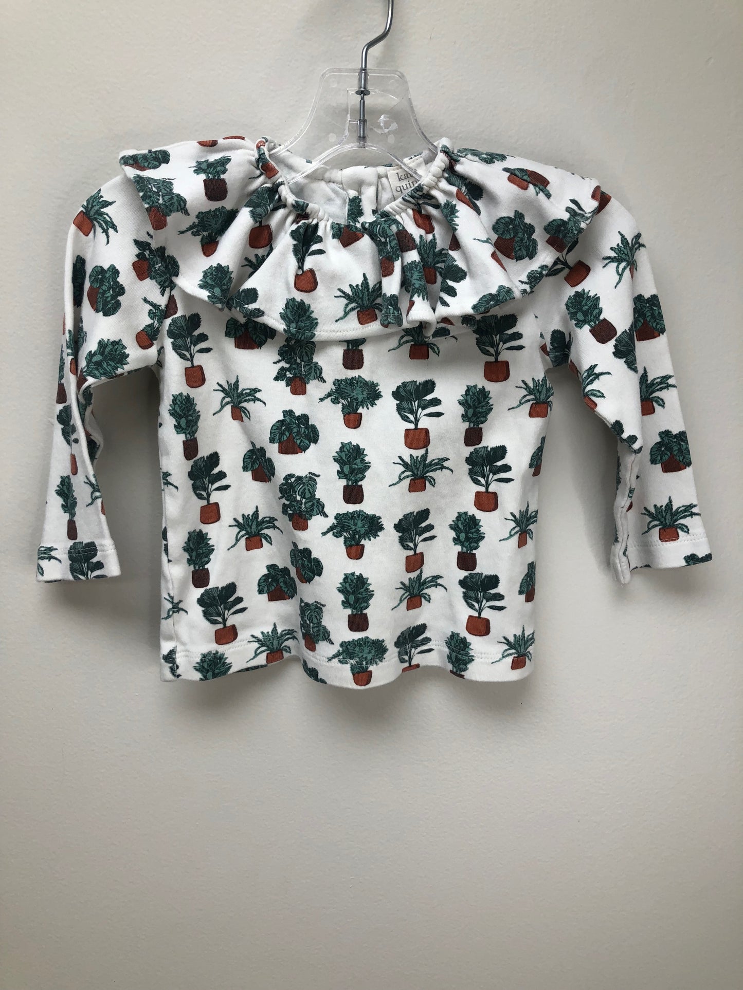 18-24 Months Kate Quinn white plants Shirt