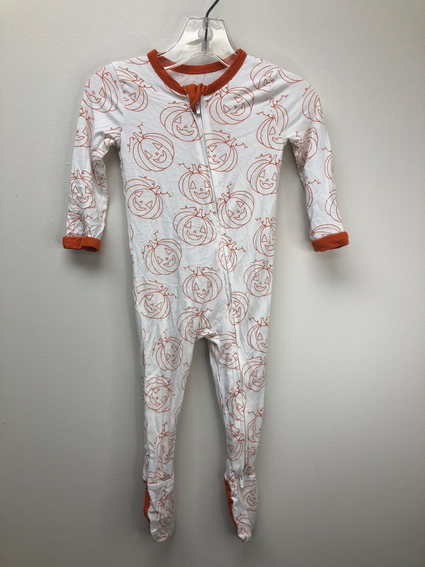 6-12 Months larkspur white pumpkin Pajamas