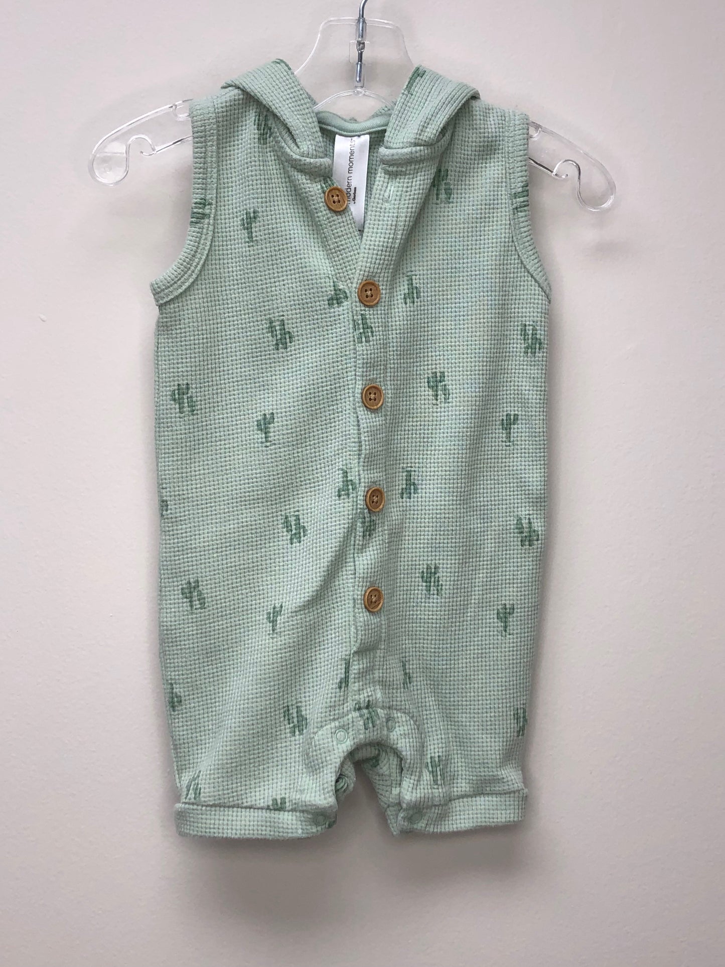 6-12m Modern Moments mint cactus Romper
