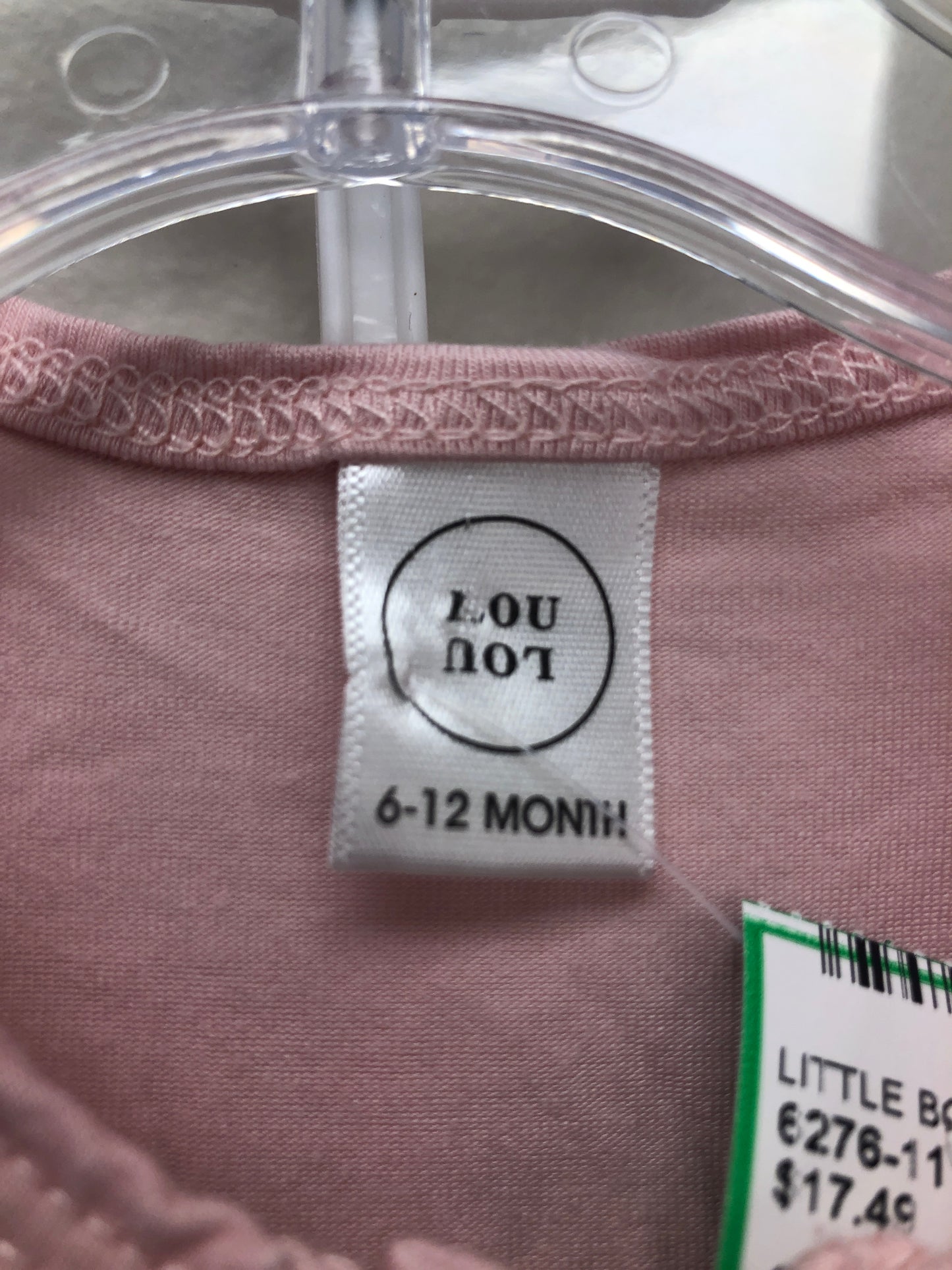 6-12 Months Lou Lou pink 2 PC Ensembles