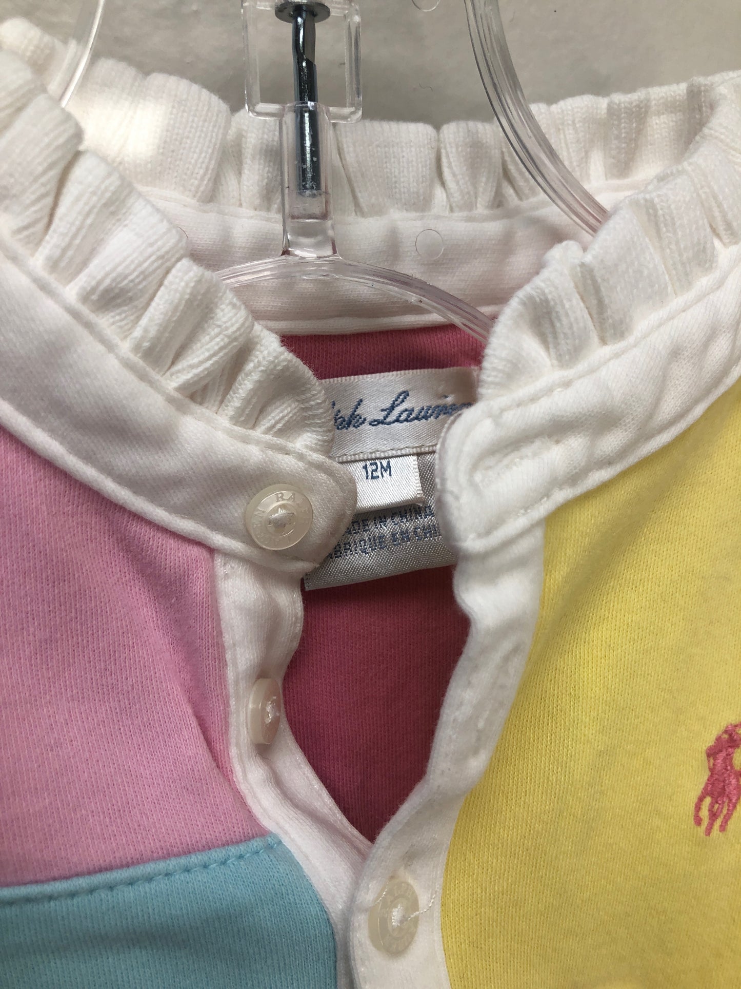12m Ralph Lauren Pastel patchwork Dress