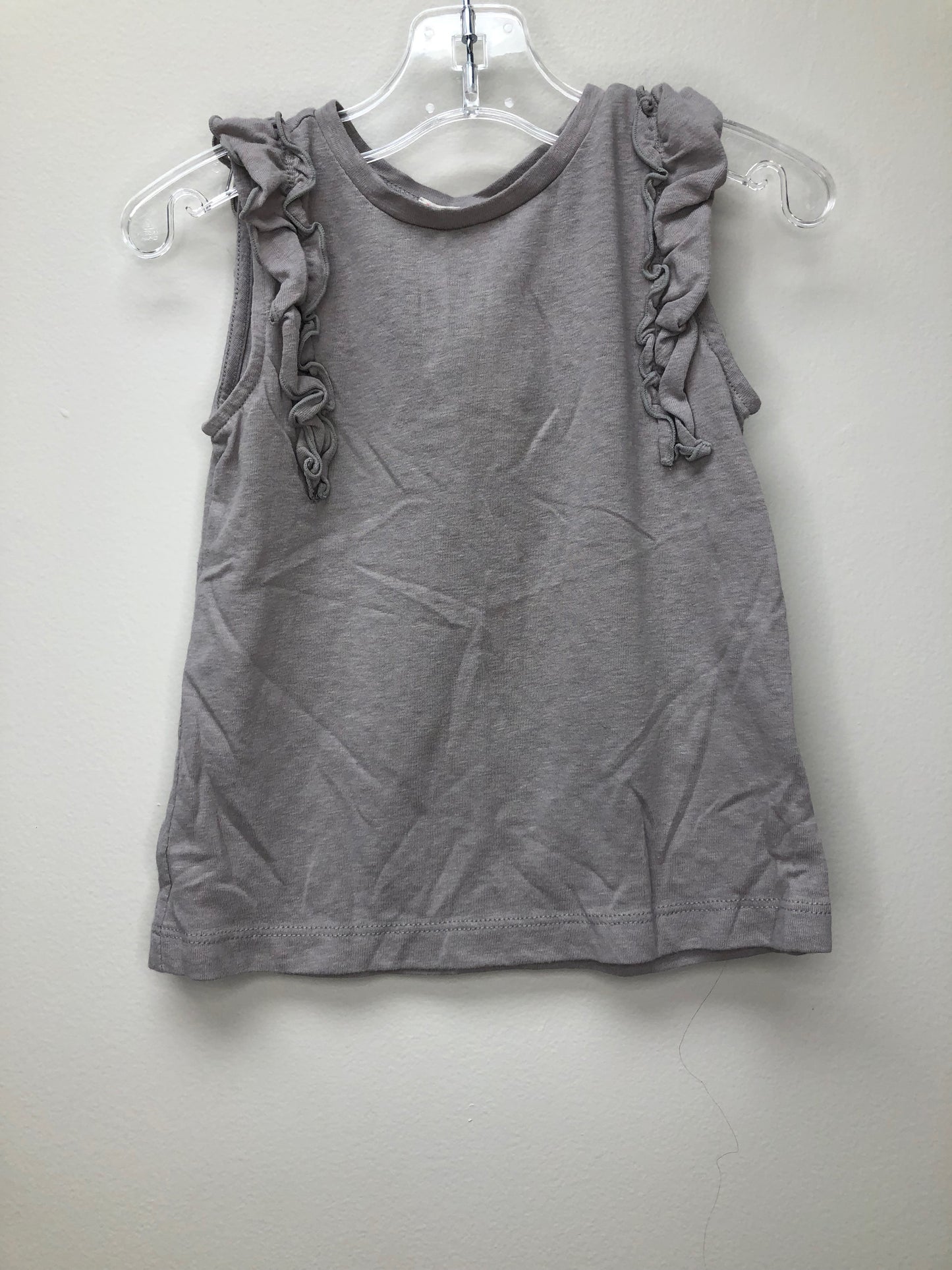 4 Crewcuts gray ruffle Shirt