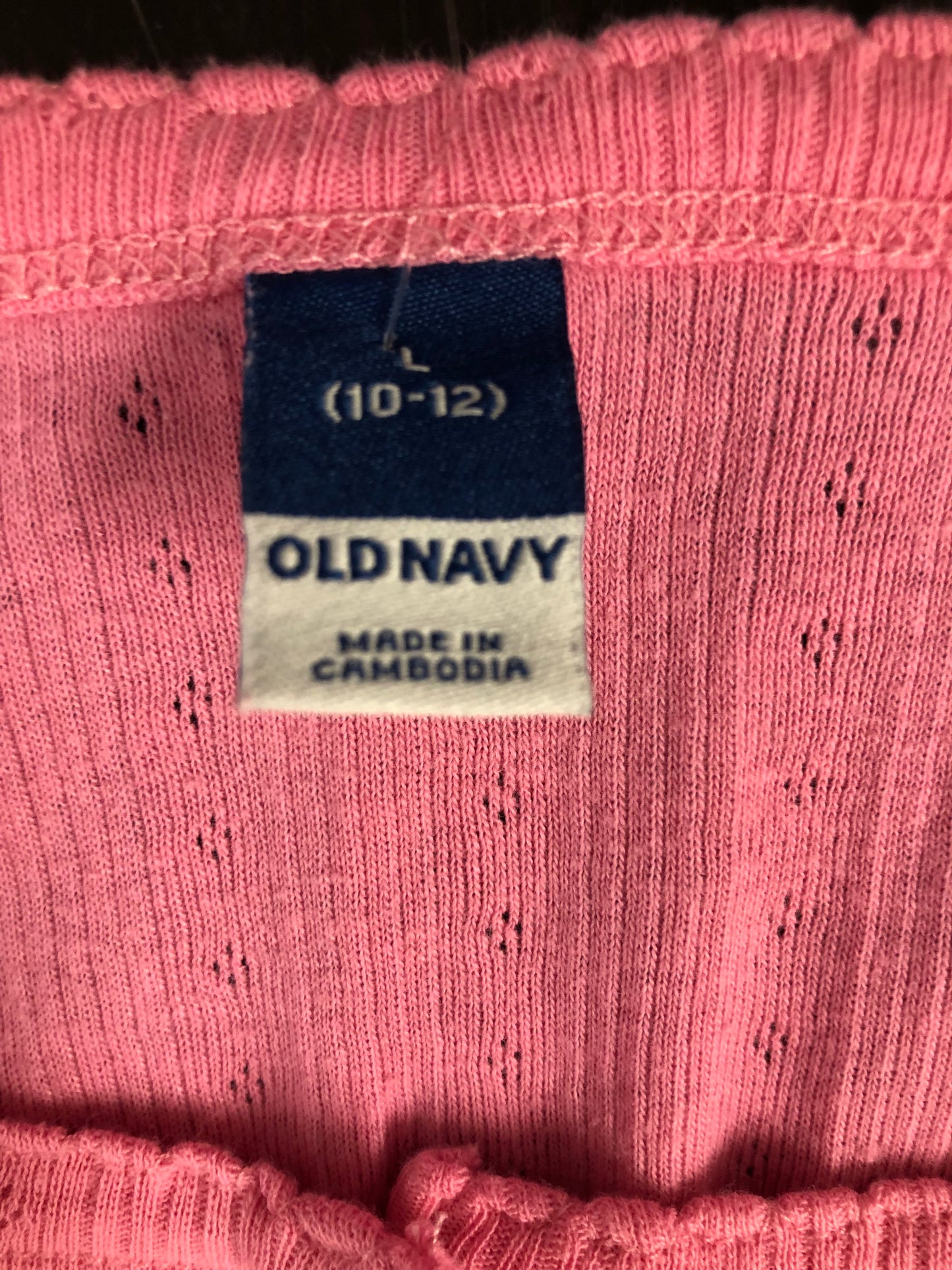 10/12 Old Navy pink pointelle Shirt