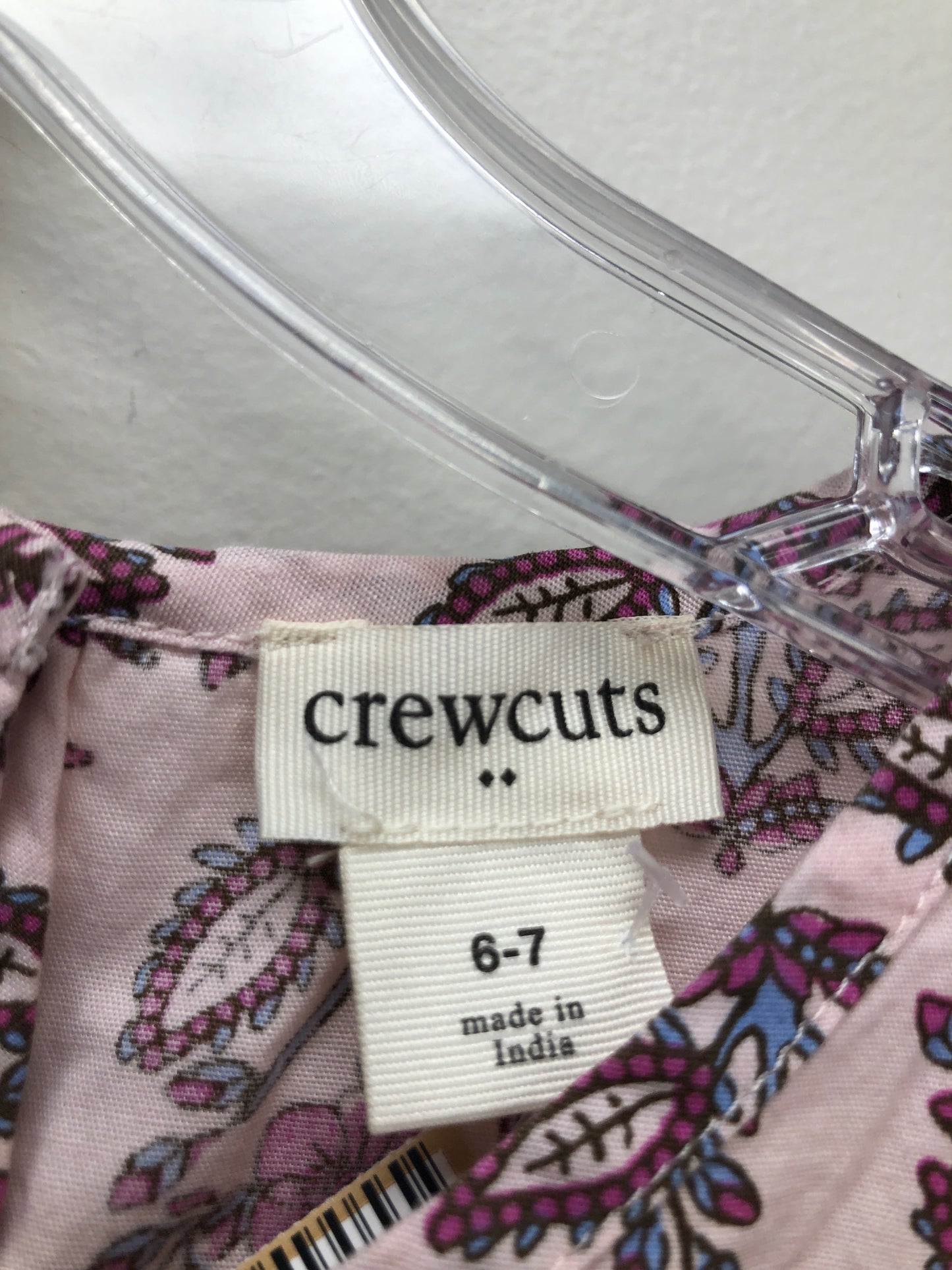 6/7 Crewcuts pink floral 2 PC Ensembles