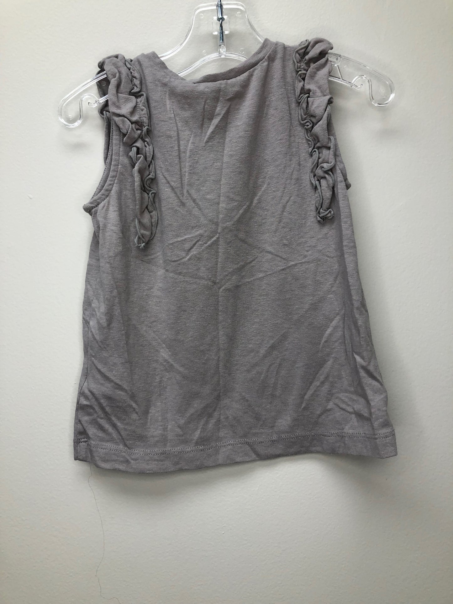 4 Crewcuts gray ruffle Shirt
