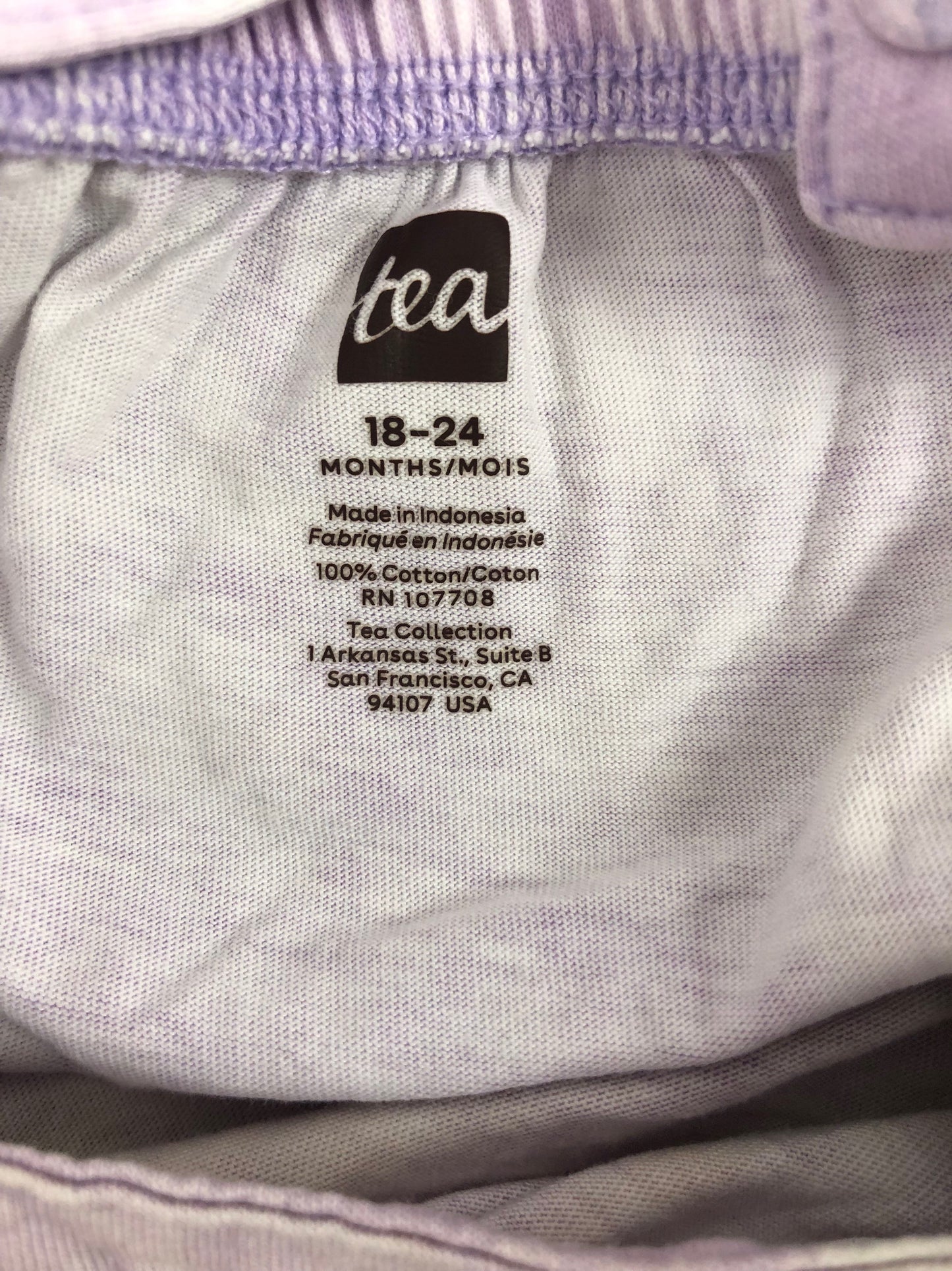 18-24m tea purple tie dye Romper