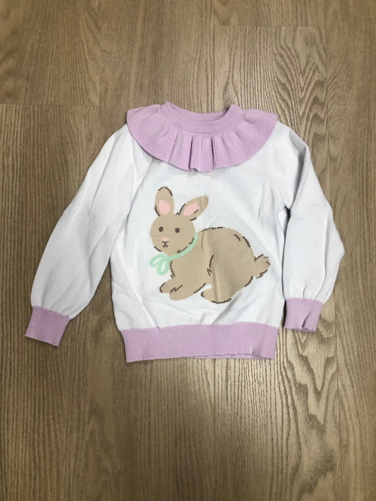 Girlhood Child Size 4 lavender Bunnies Sweatshirt