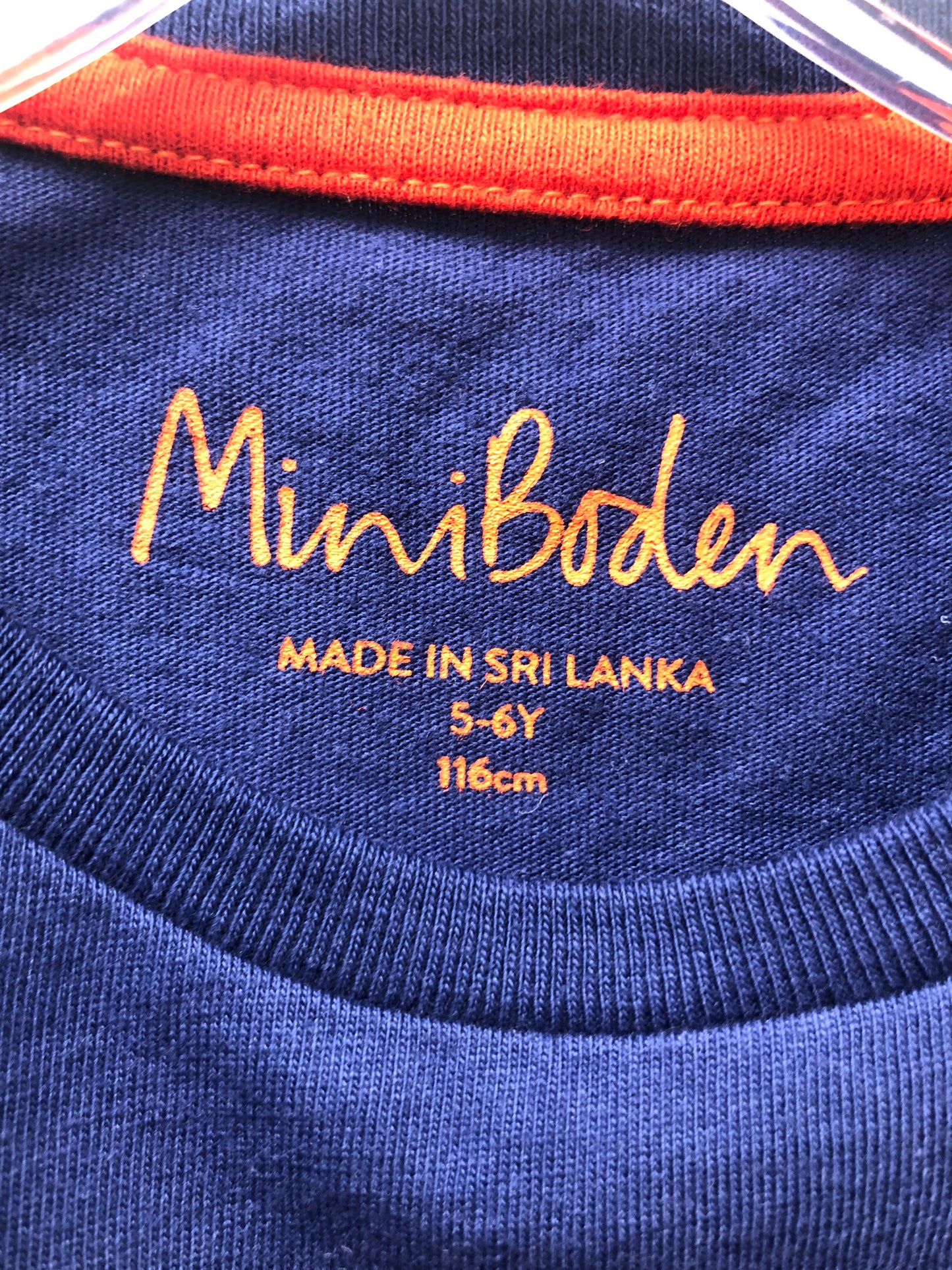 5-6 NEW Mini Boden navy animals Shirt