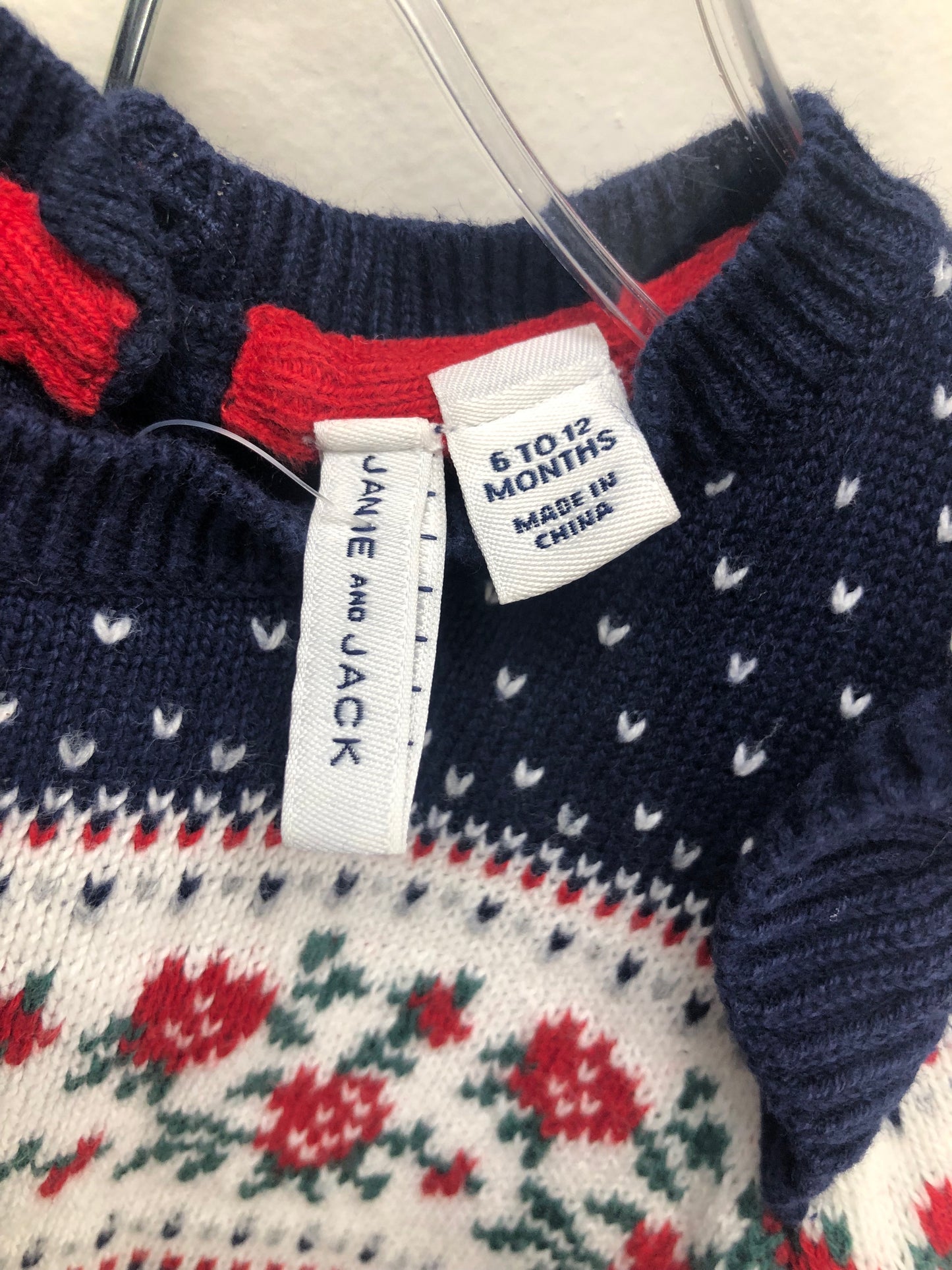 6-12 Months Janie and Jack navy knit 2 PC Ensembles